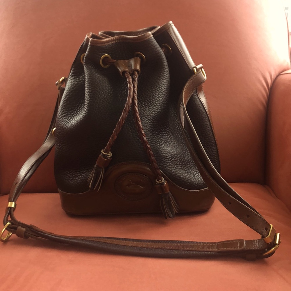 Vintage Dooney & Bourke drawstring bucket bag - Picture 2 of 10
